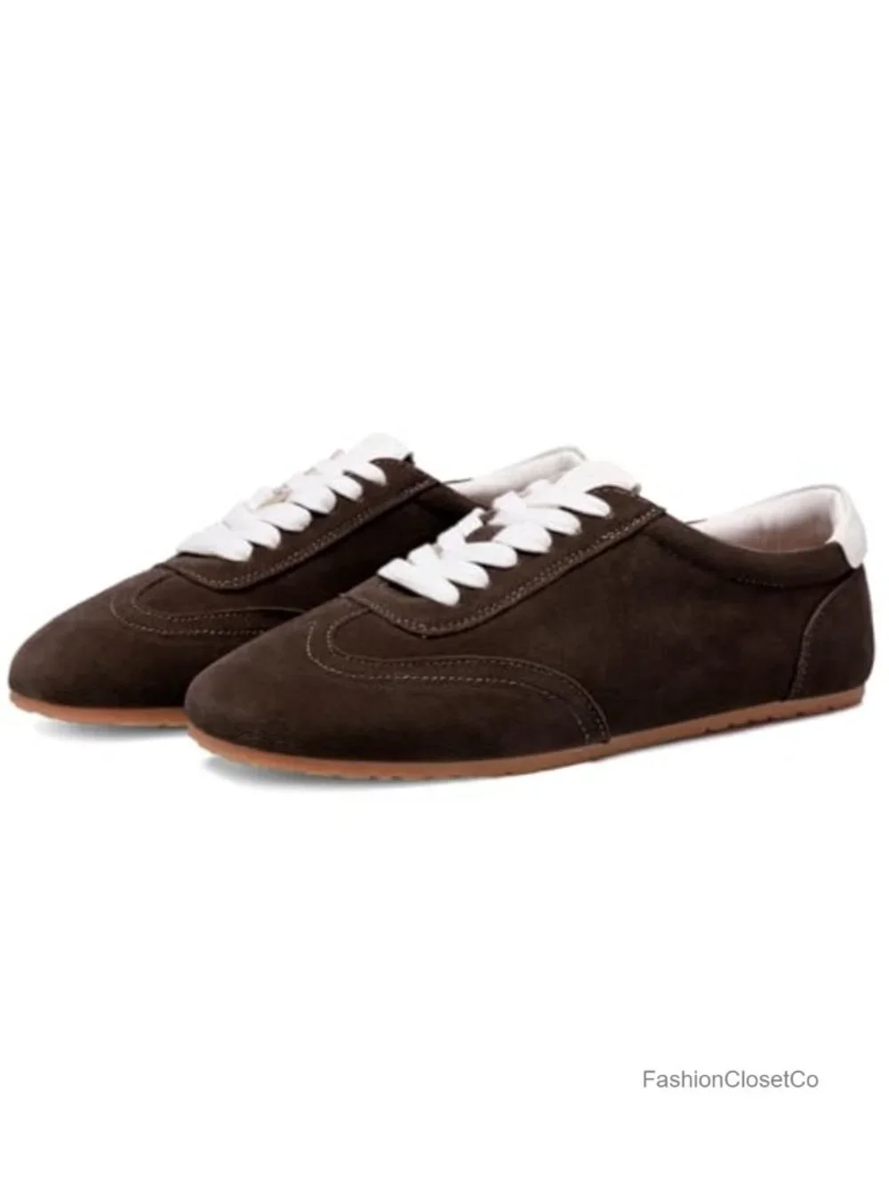 Suede Retro Sneakers Women Comfortable Non Slip Lightweight Lace Up Walking